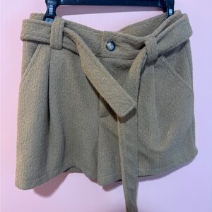 High Waist Tan Women Shorts